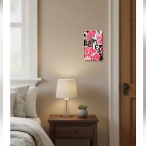 Floral/ Glitter Light Switch Cover Room